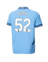 Manchester City Oscar Bobb #52 Domácí Dres 2024-25 Krátký Rukáv